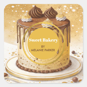 Adesivo Quadrado pastelaria