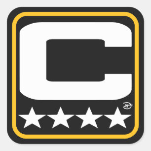 Adesivo Quadrado Patch Champion - PIT Black Sticker