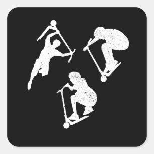 Adesivo Quadrado Patinete mestre