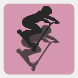 Adesivo Quadrado Patinete - Patinete de dublagem 5