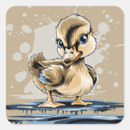 Adesivo Quadrado Pato-branco