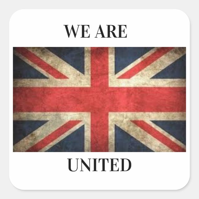 Adesivo Quadrado Patriot British Sticker (Frente)