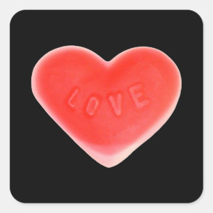 Adesivo Quadrado Pau-colante preto doce