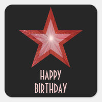Pau-colante quadrado "Feliz Aniversário" da Estrel