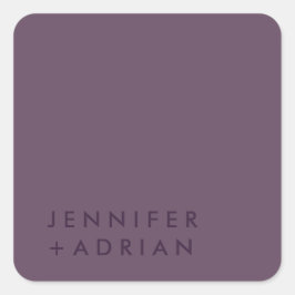 Adesivo Quadrado Pau Mínimo Moderno Quadrado Elegante Pastel