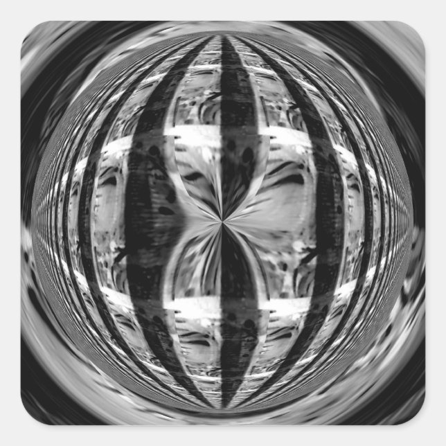 Adesivo Quadrado Pau preto do Orb (Frente)