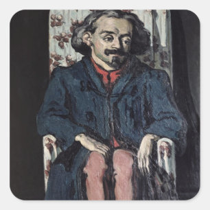 Adesivo Quadrado Paul Cezanne   Achille Emperaire c.1878