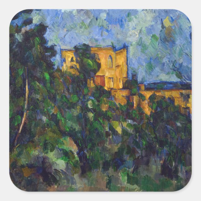 Adesivo Quadrado Paul Cezanne - Chateau Noir (Frente)