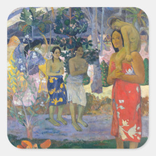 Adesivo Quadrado Paul Gauguin - Ave Maria / Ia Orana Maria