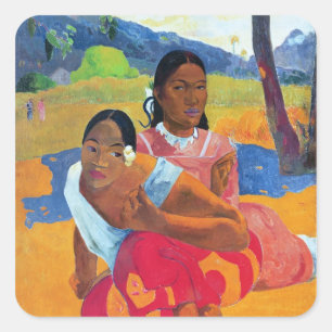 Adesivo Quadrado Paul Gauguin   Nafea Faaipoipo, 1892