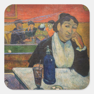 Adesivo Quadrado Paul Gauguin - O Café da Noite, Arles