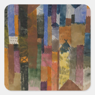 Adesivo Quadrado Paul Klee Antes da Cidade