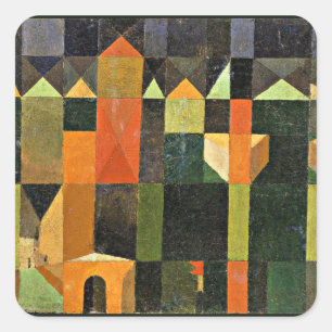 Adesivo Quadrado Paul Klee - Cidade das Torres