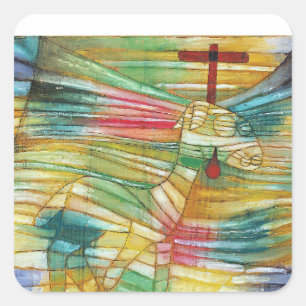 Adesivo Quadrado Paul Klee, O Cordeiro,