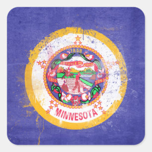 Adesivo Quadrado Pavilhão do Estado do Minnesota