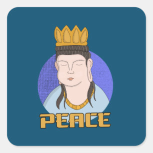 Adesivo Quadrado Paz