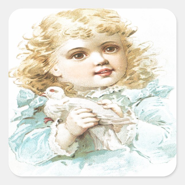 Adesivo Quadrado Paz e Amor (Frente)