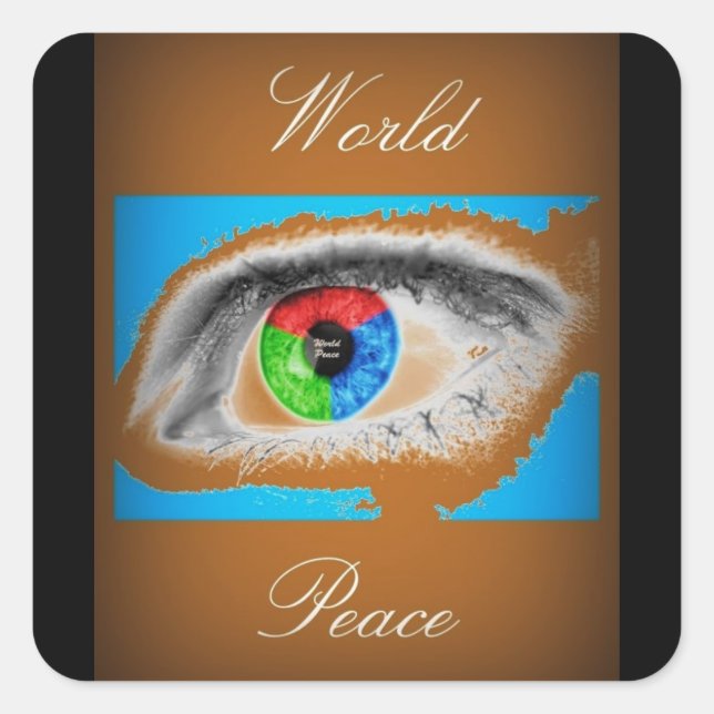 ADESIVO QUADRADO PAZ MUNDIAL (Frente)