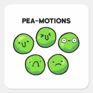 Adesivo Quadrado Pea-motions Engraçado Pedra Vegetal