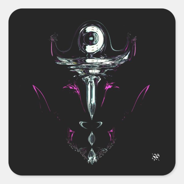 Adesivo Quadrado Peão espacial v2 (Frente)