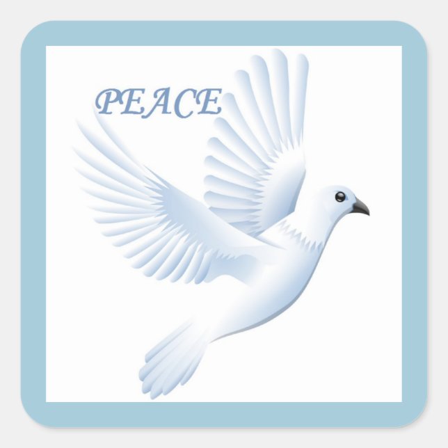 ADESIVO QUADRADO PEAVE DOVE SQUARE STICKER (Frente)