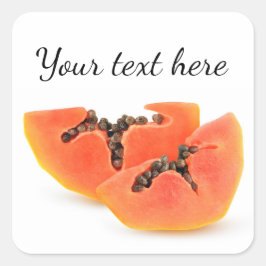 Adesivo Quadrado Peças de Papaya