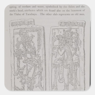 Adesivo Quadrado Pedras Esculpidas do Templo do