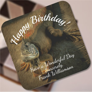 Adesivo Quadrado Pedro o Iguana 0768