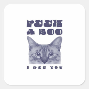 Adesivo Quadrado Peekaboo - Sloth Halloween Surprise