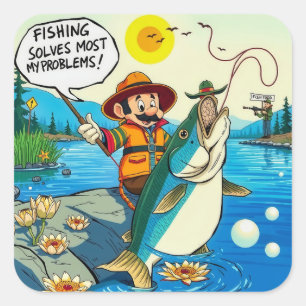 Adesivo Quadrado Pegando Bons Víblios!