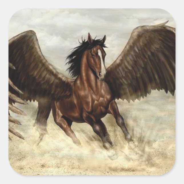 Adesivo Quadrado Pegasus na asa (Frente)