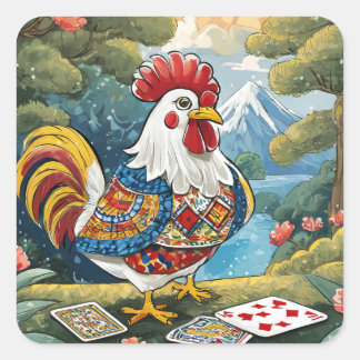 Adesivo Quadrado Pegatina de polo