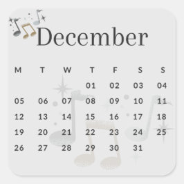 Adesivo Quadrado Pegatinas mes del año - December (S'I) *2022