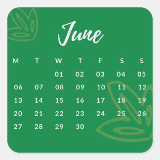 Adesivo Quadrado Pegatinas mes del año - June (S'G) *2022