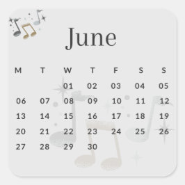Adesivo Quadrado Pegatinas mes del año - June (S'I) *2022