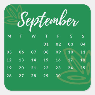 Adesivo Quadrado Pegatinas mes del año - September (S'G) *2022