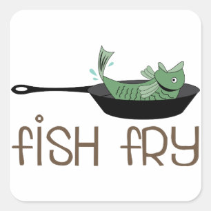 Adesivo Quadrado Peixe