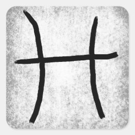 Adesivo Quadrado Peixes Horoscópio Sinal Astrológico Zodiático