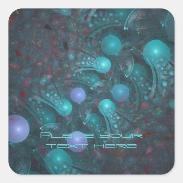 Adesivo Quadrado Pele da alienígena 001 (Frente)