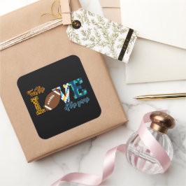 Adesivo Quadrado Pelo Amor Do Jogo, Mãe Leopardo