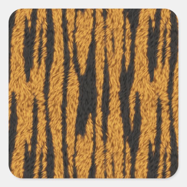 Adesivo Quadrado Pelo de Tigre (Frente)