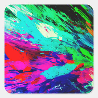 Adesivo Quadrado Penas cor-de-rosa Fisbee