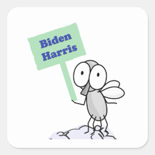 Adesivo Quadrado Pence Fly para Biden Harris