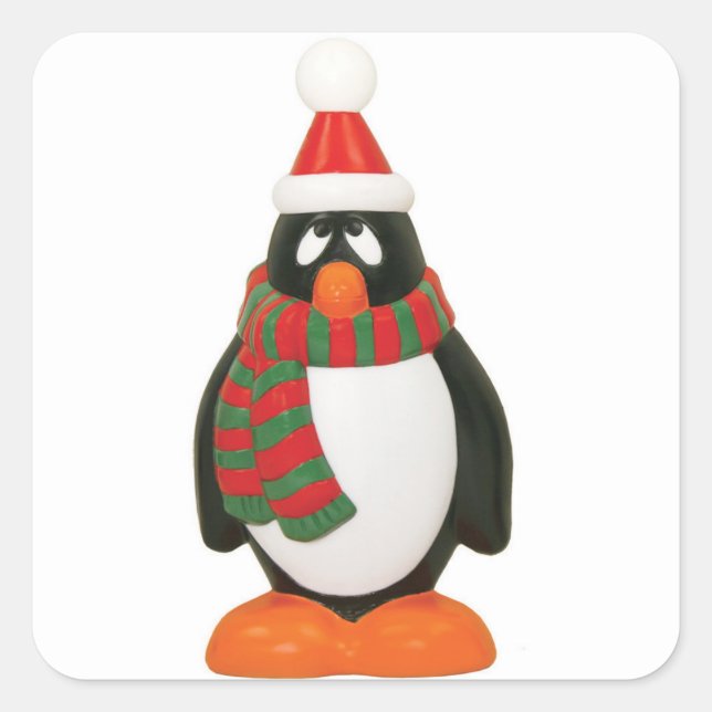 ADESIVO QUADRADO **PENGUINAS DE NATAL** (Frente)