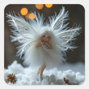 Adesivo Quadrado Pentes de fada de inverno