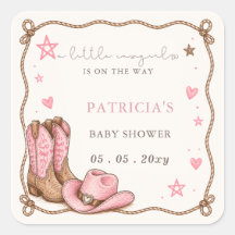 Pequena Cowgirl Está a Caminho Menina Chá de Bebê