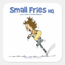 Pequenas Fries HQ Kathy Sticker Sq