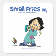 Pequenas Fries HQ Kelly Sticker Sq