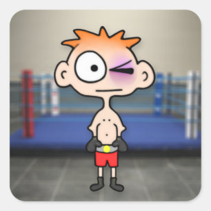 Adesivo Quadrado Pequeno Lenhador