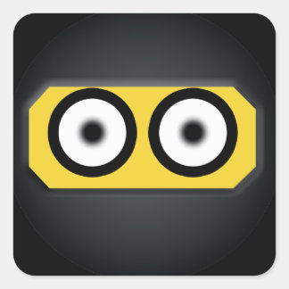 Adesivo Quadrado Pequeno Ninja Stickers